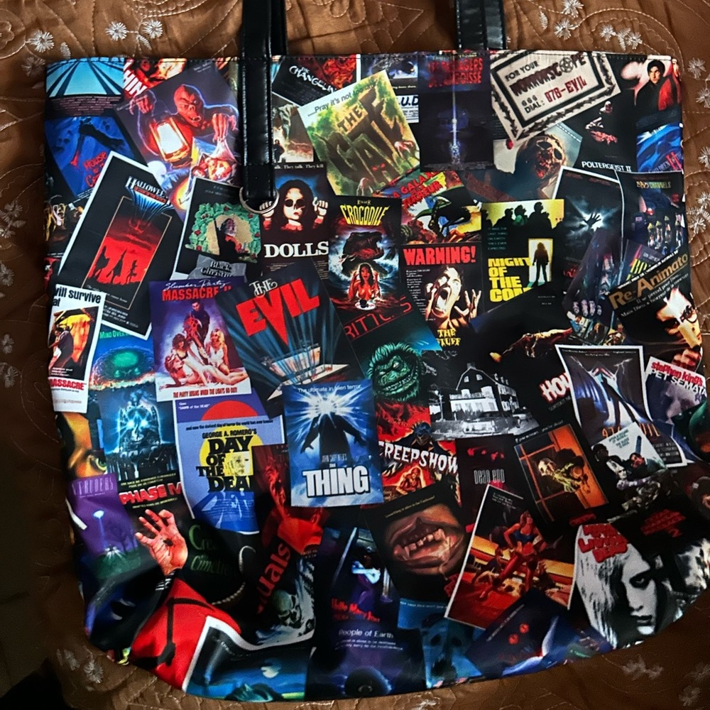 80’s Horror Poster tote
